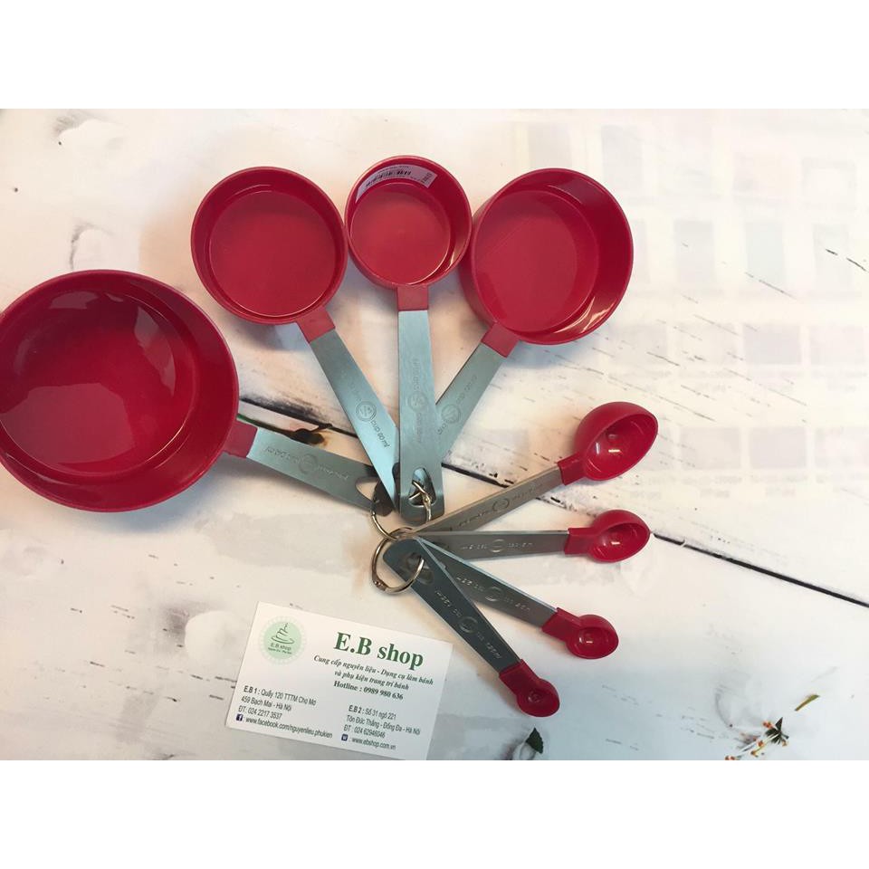 B235 SET THÌA KÈM CUP ĐONG 8 CHIẾC