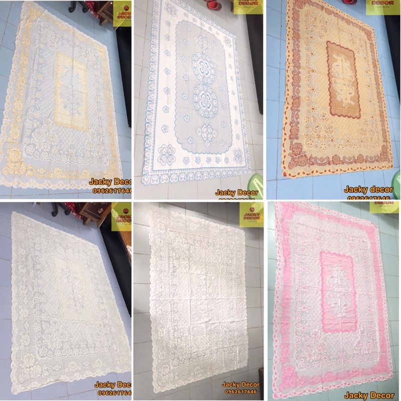 💗FREESHIP💗 Khăn trải bàn Ren Hoa 140x200cm - HÀNG ĐẸP