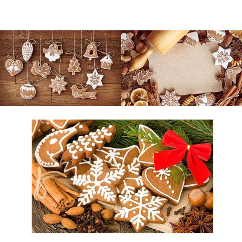 Bộ 11 mặt trang sức treo trang trí cây thông giáng sinh bằng đất sét thủ công