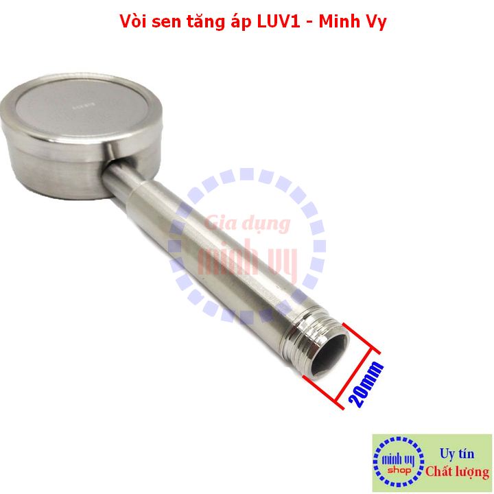 [INOX304] Vòi hoa sen tăng áp - bát sen tắm - tay sen tắm LUV1