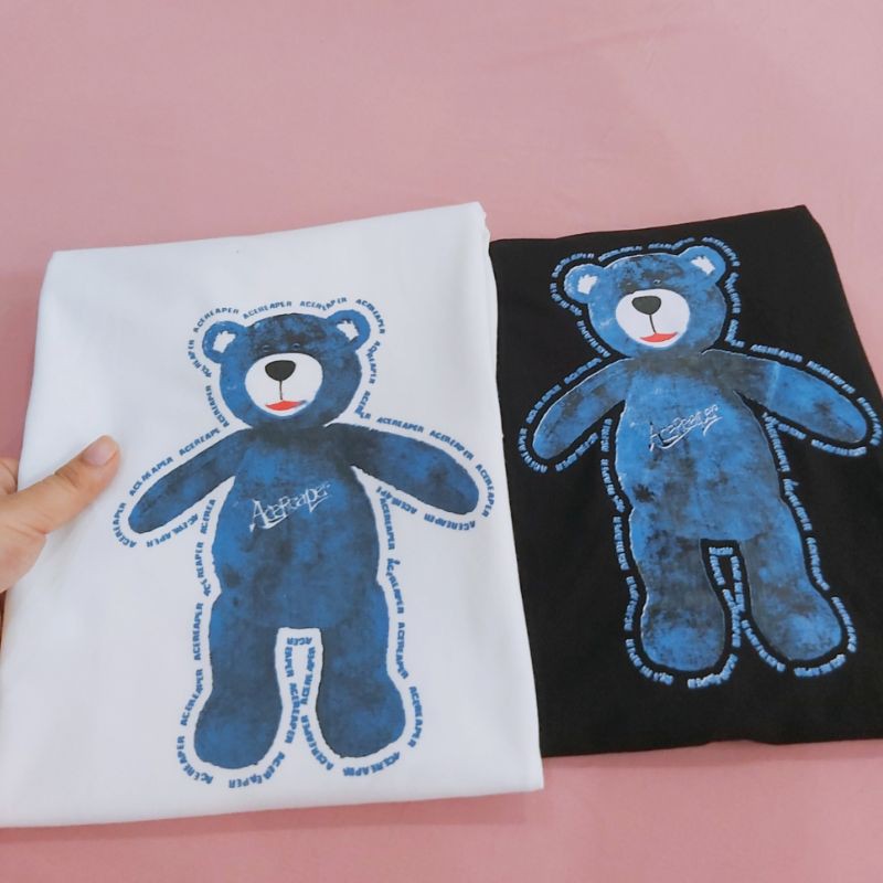 Áo thun tay lỡ nam nữ, áo phông unisex form rộng chất cotton mát mịn thấm hút mồ hôi in hình GẤU XANH | BigBuy360 - bigbuy360.vn