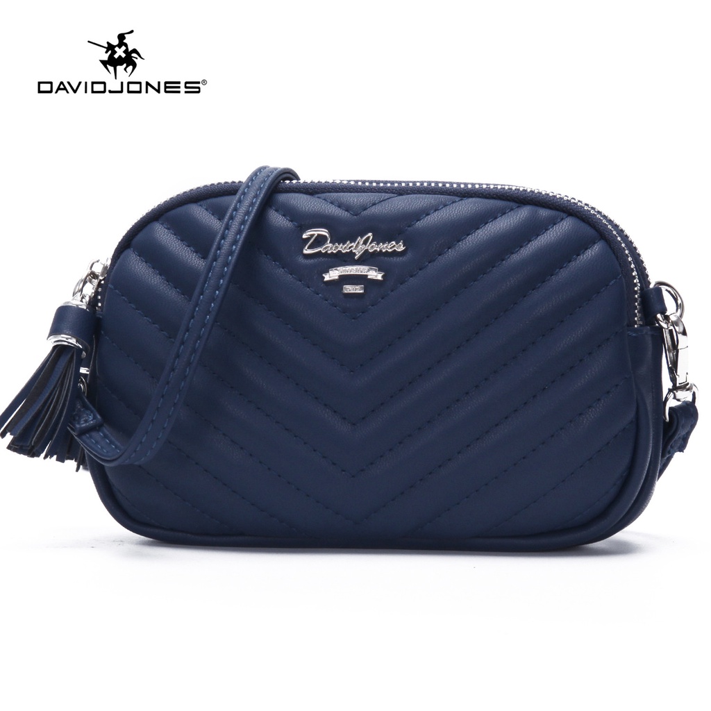 Túi Đeo Chéo DAVIDJONES Xinh Xắn Phong Cách Paris Cho Nữ