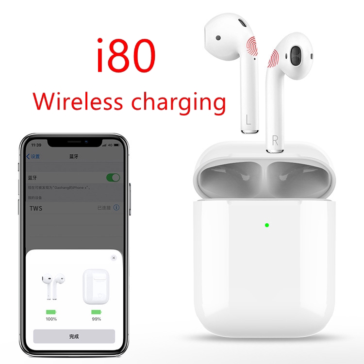 Bộ sạc cho tai nghe Bluetooth Airpods không dây cho iPhone Android PK i60 i20 i30 i80 i200 tws