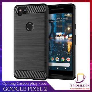 Ốp lưng Google Pixel 2 2 XL, 🔥FREESHIP🔥 Ốp Cacbon phay xước chống sốc chống vân tay cho Google Pixel 2 2 XL