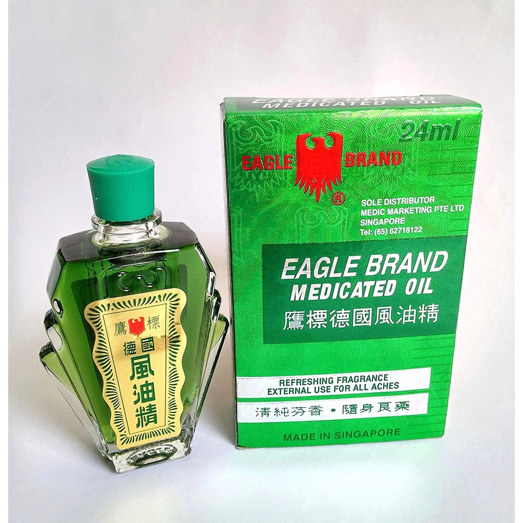 [HCM HÀNG CHUẨN] Dầu Gió Xanh Singapore 24ML - Dầu Gió Xanh Con Ó