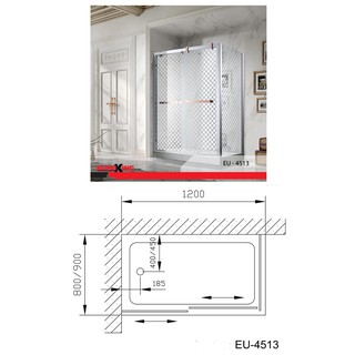 Phòng tắm vách kính Euroking EU-4513