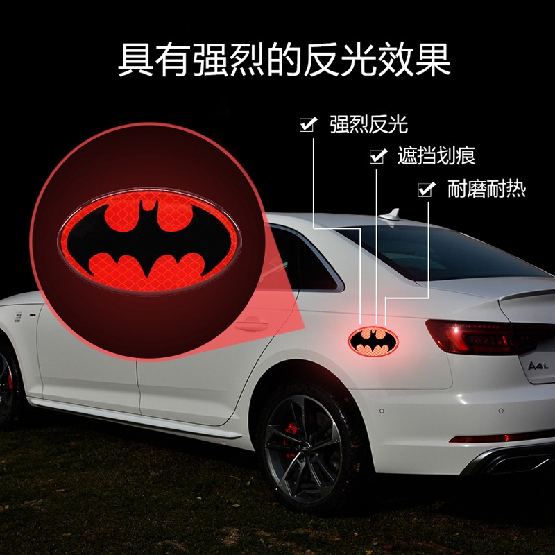 Miếng Dán Phản Quang 3m Hình Batman Cảnh Báo Cho Đuôi Xe Hơi