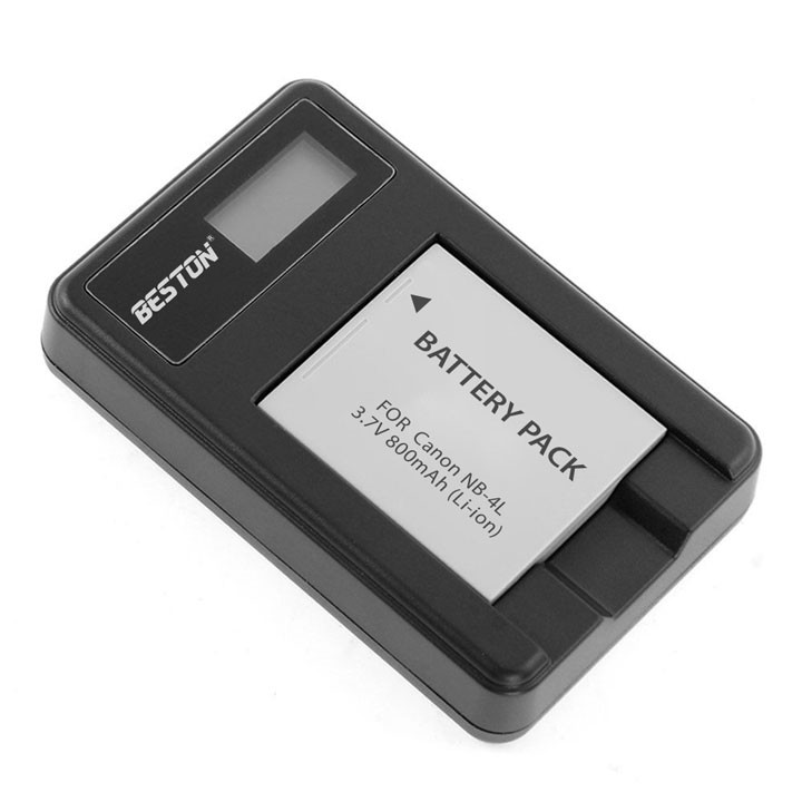 QSD Sạc USB Beston pin máy ảnh Canon NB-4L NB 4L 8L SD300 SD40 SD400 SD600 SD750 SD780 IS SD960 IS SD970 IS SD630 SD450