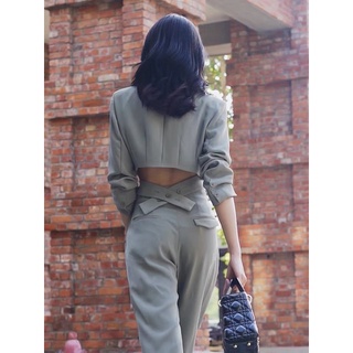 [Hàng sẵn ]Set set áo vest + quần  dài