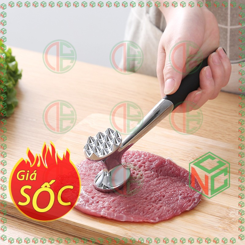 Búa Đập Dần Làm Mềm Thịt Dành Cho Chị Em Nội Trợ - Đảm Việc Nhà - Kích cỡ 22x5cm - NDHS-8961-BDMT (Màu Trắng Bạc)