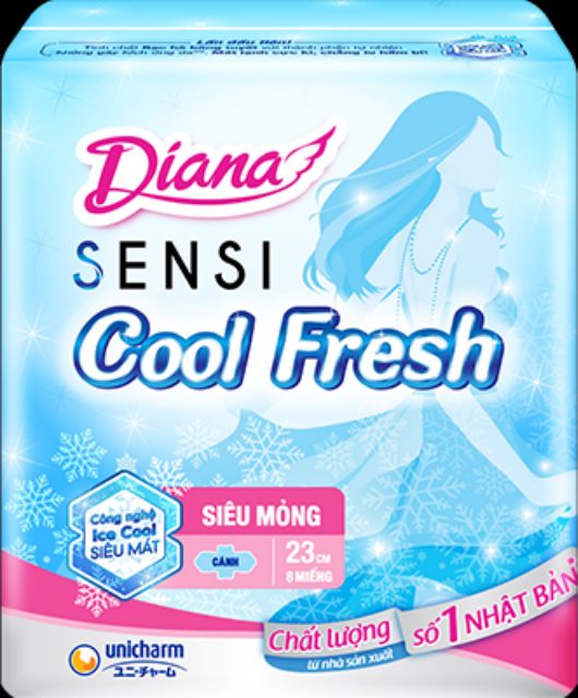 6 gói Diana Sensi Cool Fresh 115k.