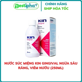 [DATE XA] Nước súc miệng Kin Gingival 250ml hộp 1 chai 250ml