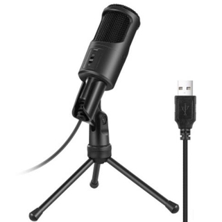 Micro tụ điện USB có chân đỡ cho máy tính PC hỗ trợ thu âm / Podcast / live stream