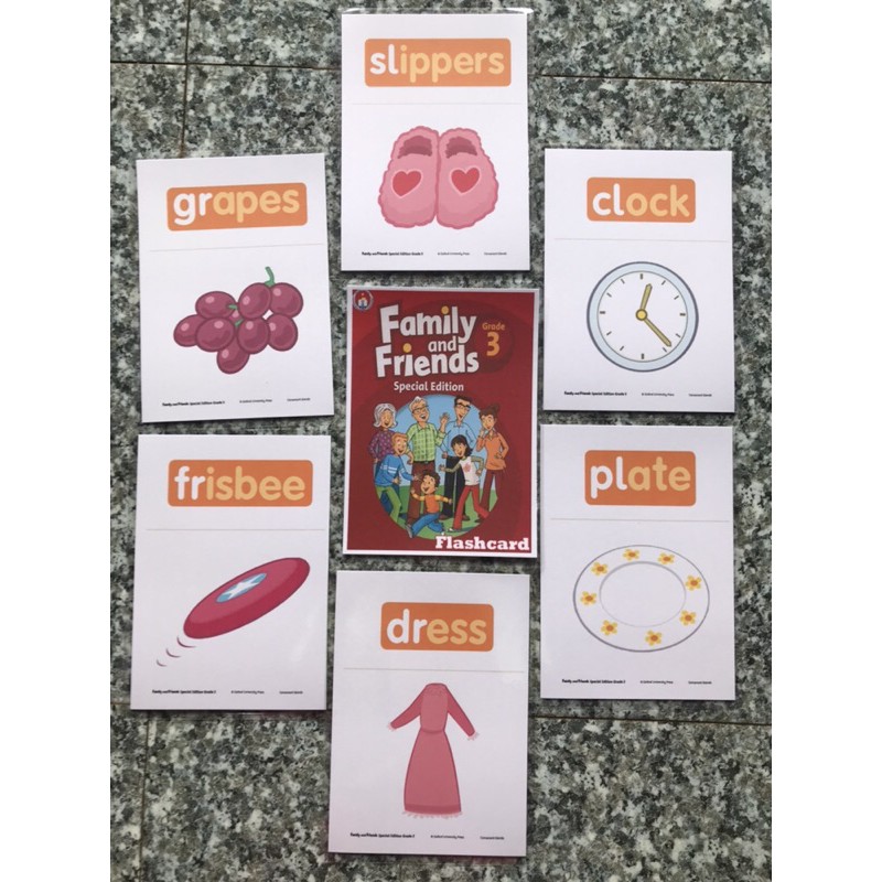 Bộ Flashcard và Mindmap Family and Friends Grade 3 Special Edition ép Plastic