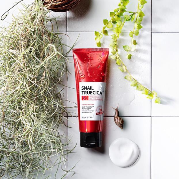 Hàng Hàn- Sữa Rửa Mặt Ốc Sên Snail Truecica Some By Mi Fullsize 100ml