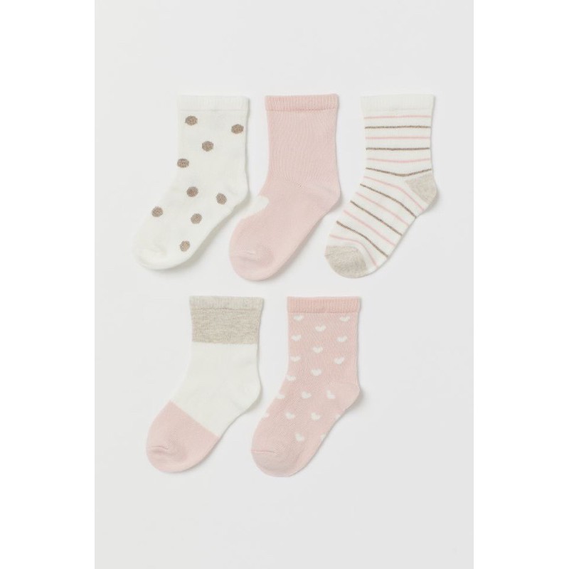 Set 5 đôi tất HM auth cho bé