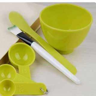 Bộ dụng cụ bát trộn đắp mặt nạ DIY 4 in 1