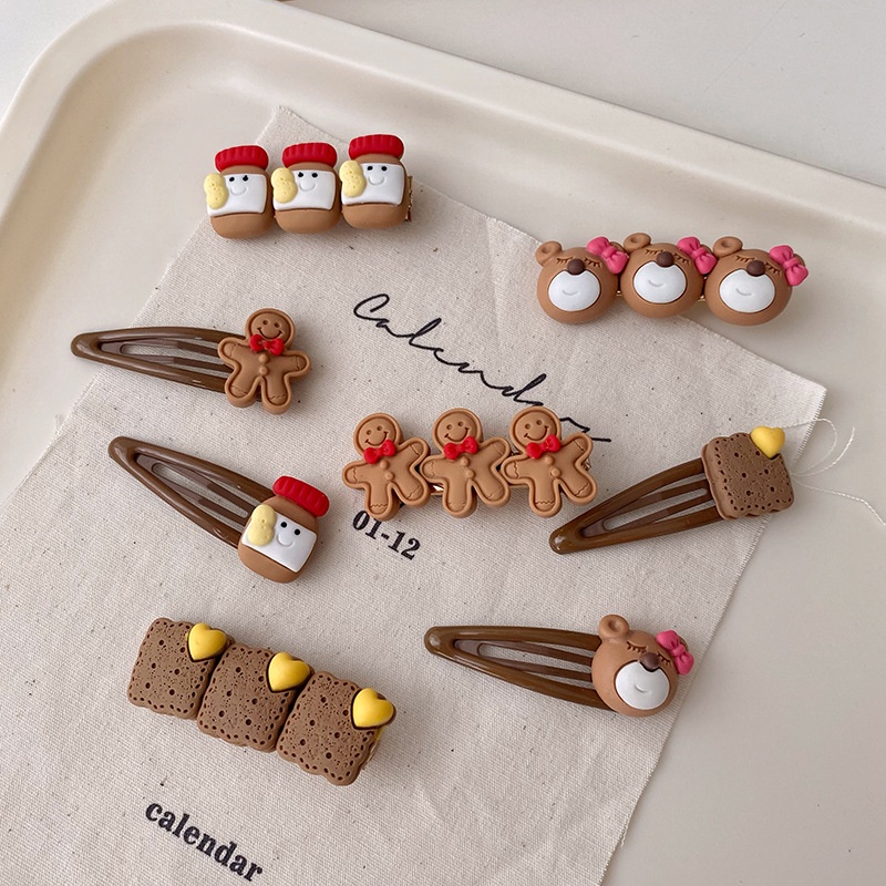 Kẹp Tóc Hình Gấu Dễ Thương Phong Cách Nhật Bản Hàn Quốc Cho Nữ