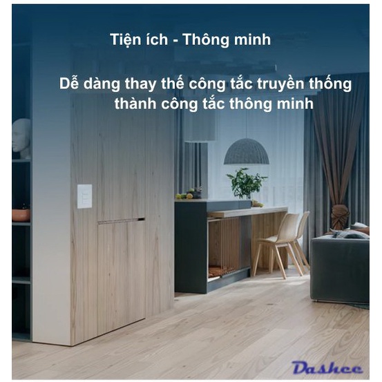 Công tắc thông minh, dạng cơ, 3 gang, smarthome, zigbee 3.0, nhà thông minh, công tắc đèn
