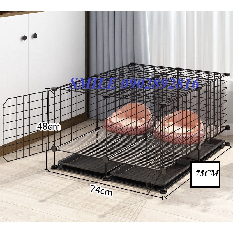 [TẶNG KHAY VỆ SINH] COMBO CHUỒNG, LỒNG LƯỚI THÉP SIZE LỚN CAO CẤP CHO CHÓ MÈO THÚ CƯNG ĐA NĂNG