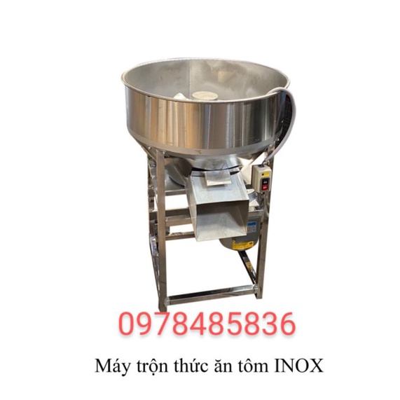 máy trộn thức ăn cho tôm cá inox