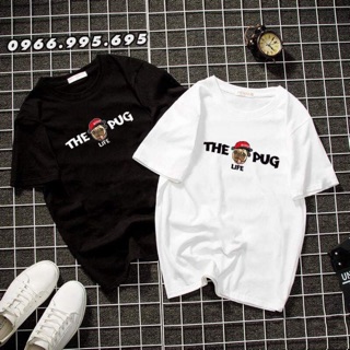 Áo thun unisex in hình the pug