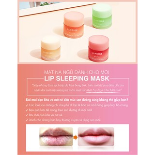 Mặt Nạ Ngủ Cho Môi Laneige Lip Sleeping Mask các mùi
