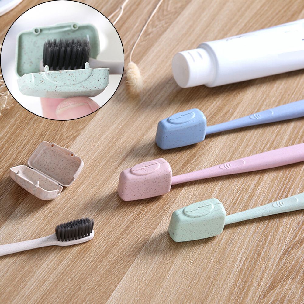 Bộ 4 / 8 Nắp Đậy Đầu Bàn Chải Đánh Răng Chống Bụi Màu Sắc Ngẫu Nhiên Tiện Dụng Cho Gia Đình / Du Lịch / Nhà Tắm
