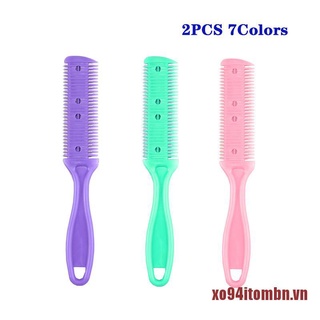 Set 2 lược tạo kiểu tóc kèm lưỡi dao cạo thần kỳ dành cho thợ cắt tóc