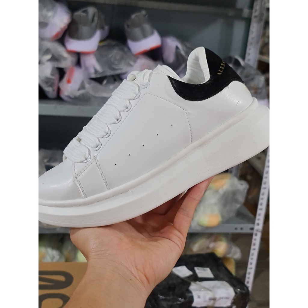 Giày Sneaker Nam Nữ Trắng MC Queen , McQ Gót Nhung Cao Cấp [Free Ship - Ảnh Thật] [Chuẩn 11]