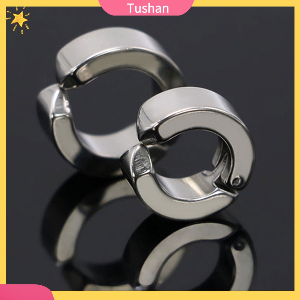 1 Khuyên Vành Tai Dạng Kẹp Chống Mòn Họa Tiết Hình Học Cho Nam