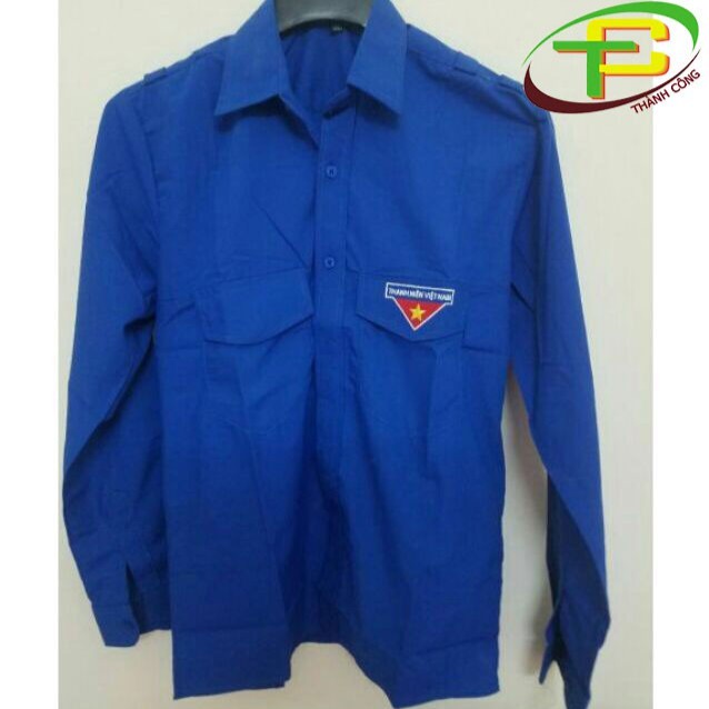 [ĐOÀN-TD] Áo sơ mi Đoàn Thanh Niên tay dài (LOGO THÊU) | Nhạc Cụ Yamaha | BigBuy360 - bigbuy360.vn
