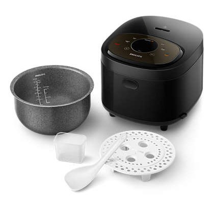 Nồi cơm điện tử Philips HD4528 1.5 lít  - Hàng phân phối chính hãng - BH 2 năm- 10 chức năng nấu nướng