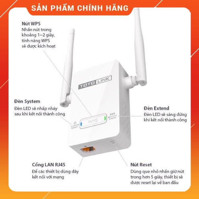 (giá khai trương) Bộ Kích Sóng Wifi Repeater 300Mbps Totolink EX200 - Hàng Chính Hãng