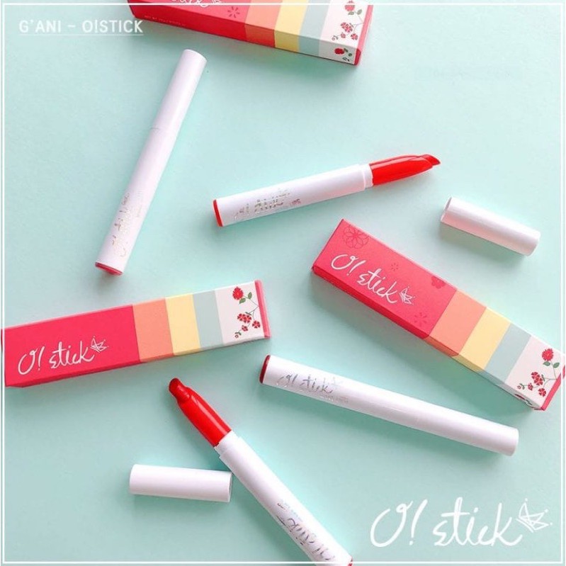 Son Thỏi G’ANI O!Stick Wake Lips đỏ cam Hàn Quốc