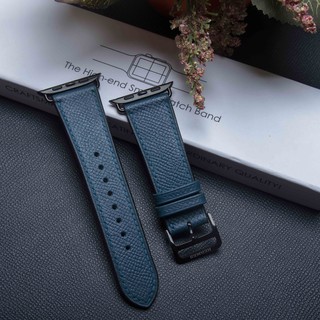 Dây Da Apple Watch - Da Epsom Xanh Cổ Vịt