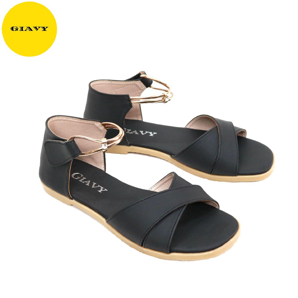 Giày sandal nữ quai chéo trơn bít gót S838 - GIAVY