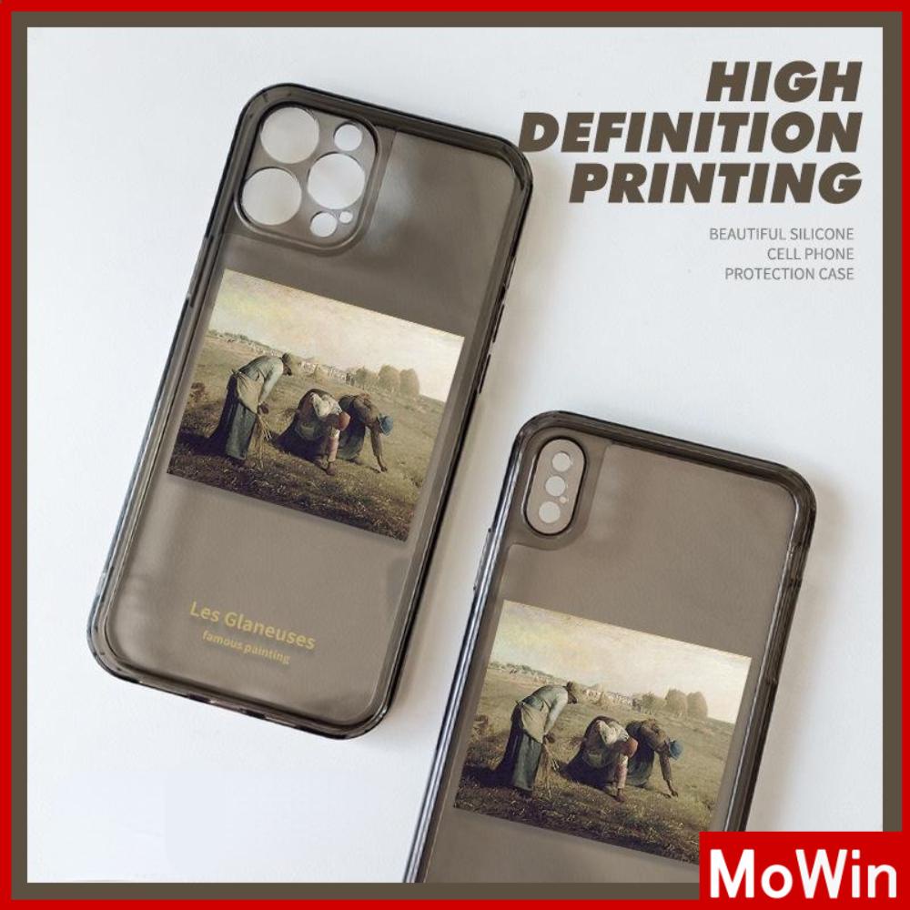 Ốp Điện Thoại Silicon Trong Suốt Viền Vuông Bảo Vệ Camera Chống Sốc Cho iPhone 13 Pro Max 12 Pro Max 11 7 Plus