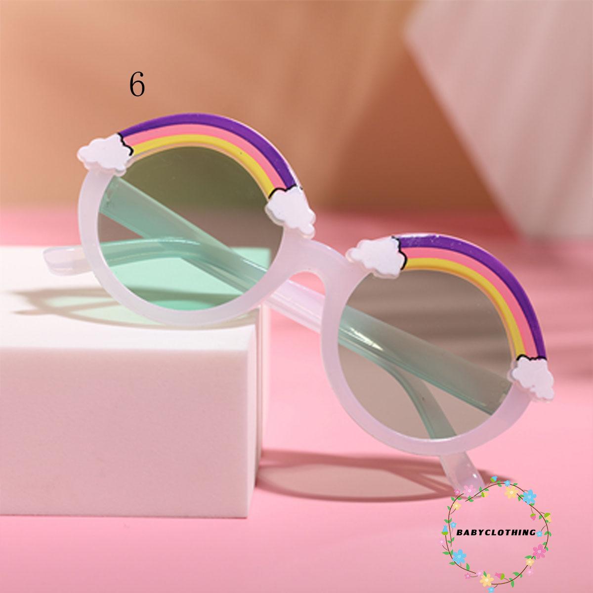 Kính Mát Chống Tia Uv Họa Tiết Cầu Vồng Đáng Yêu Cho Bé | BigBuy360 - bigbuy360.vn