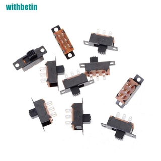 Set 10 Công Tắc Trượt 6 Pin 0.5A 50V DPDT 2P2T 2 Vị Trí