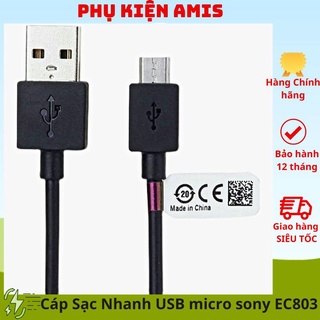 Cáp sạc nhanh usb micro sony xperia z ,dây sạc sony ec803 chính hãng dài 1m