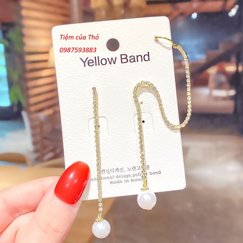 Bông tai mạ bạc S925 phong cách Hàn Quốc (PK27)