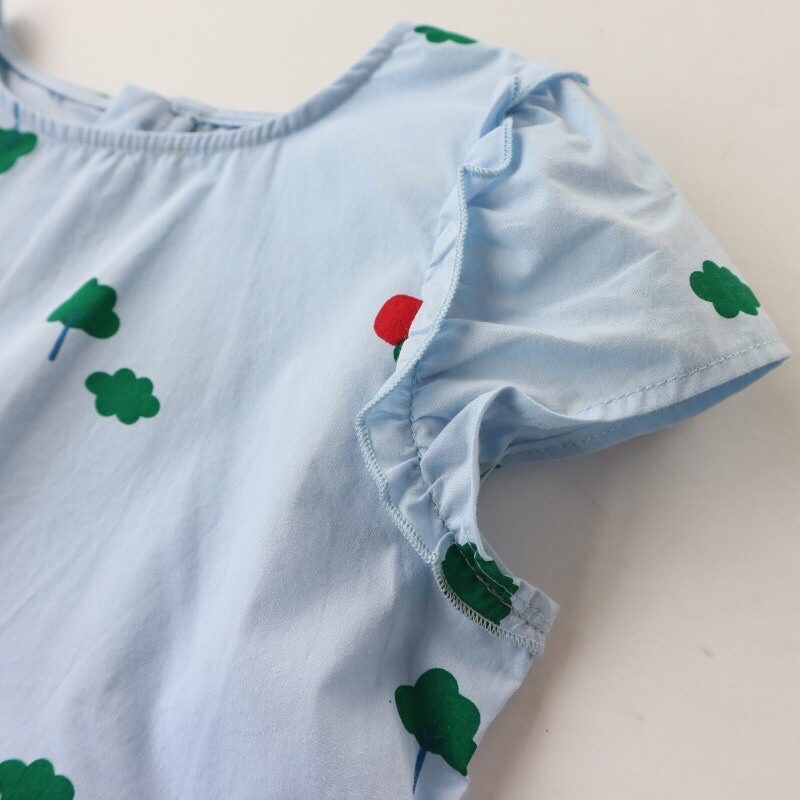 Váy bé gái Balabala 4-6 tuổi Váy ngắn tay cánh tiên giản dị cotton cao cấp V 0521