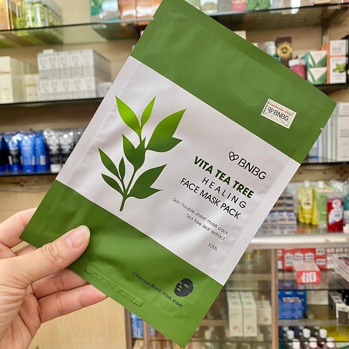 Mặt Nạ Giấy Chiết Xuất Tràm Trà Dành Cho Da Mụn BNBG Vita Tea Tree Healing Facial Mask 30ml | BigBuy360 - bigbuy360.vn