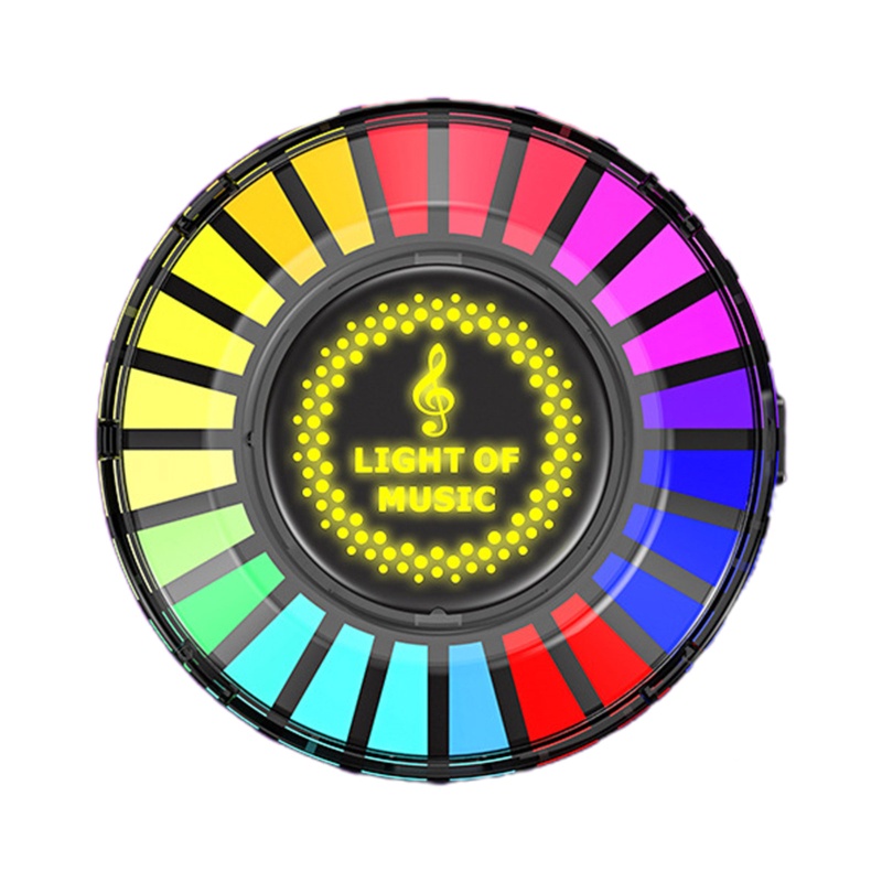 Thiết Bị Nhận Tín Hiệu Âm Thanh Có Đèn LED RGB 24 Bóng Chuyên Dụng Cho Xe Hơi