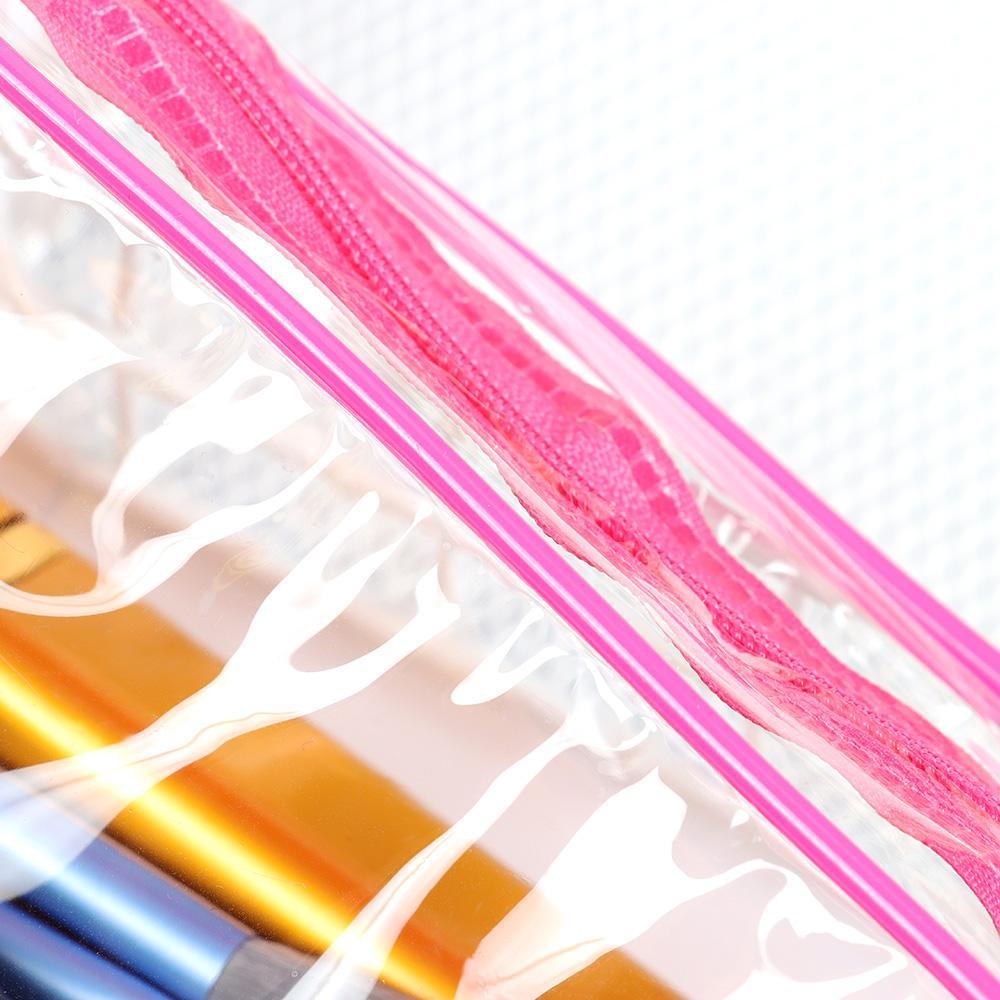 .Túi Đựng Đồ Trang Điểm Bằng PVC Có Khóa Kéo Tiện Dụng