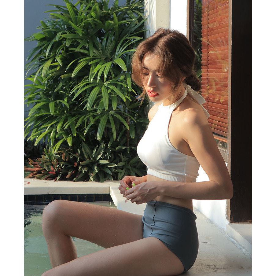 Bikini Cổ Yếm Đệm Mỏng Phong Cách Hàn Quốc W341