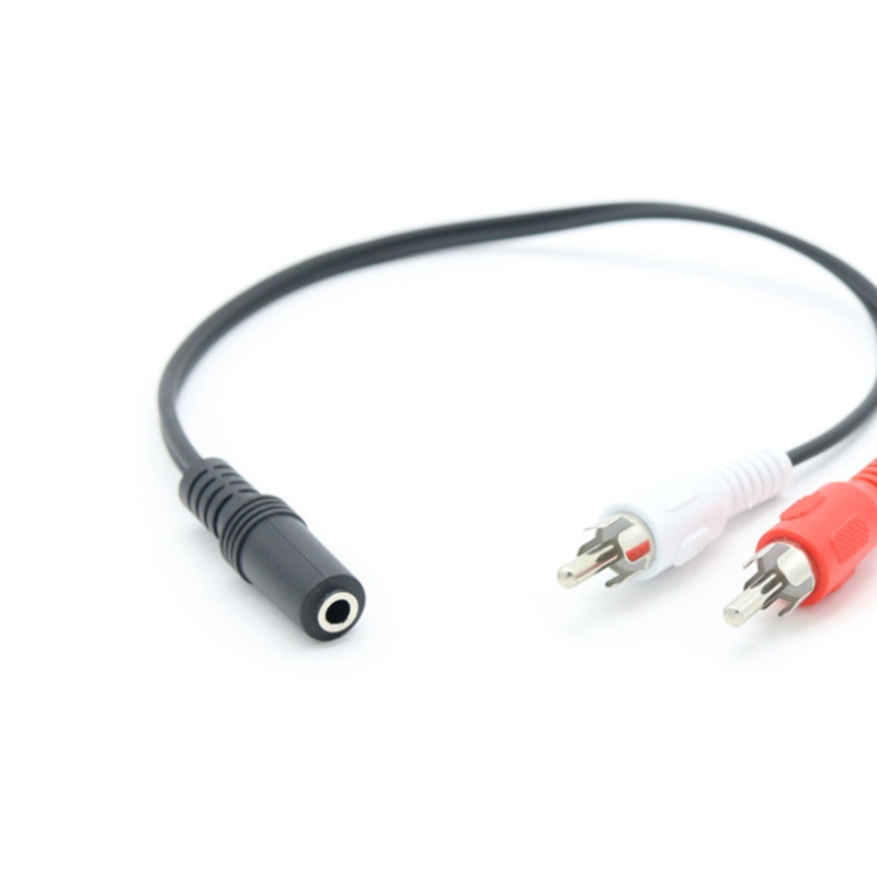 Cáp Chia Tín Hiệu Âm Thanh Hình Chữ Y 25cm 3 5mm Sang 2 RCA Chuyên Dụng Cho Bộ Khuếch Đại Âm