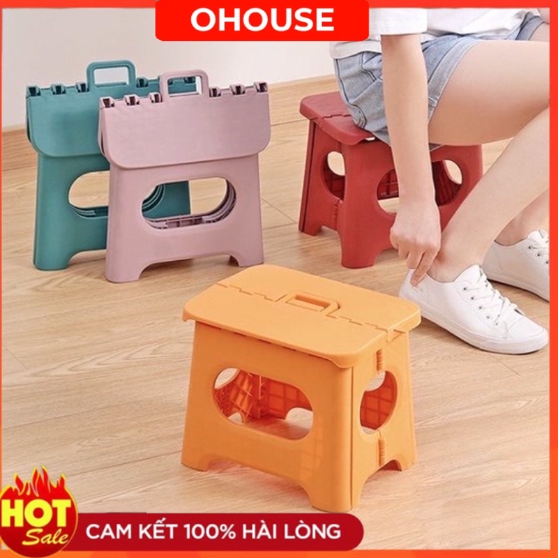Ghế Nhựa Gấp Gọn Mini Quai Xách HOKORI