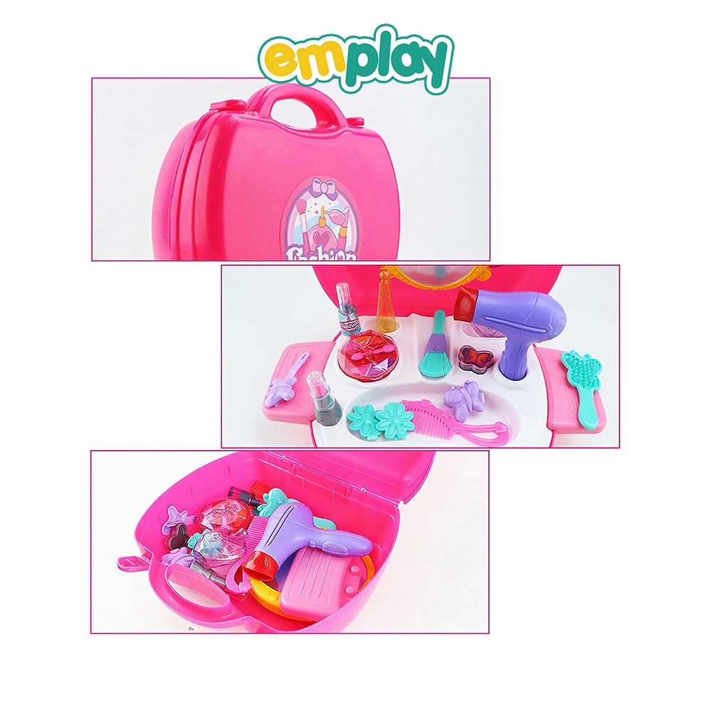 Đồ chơi bé gái trang điểm cao cấp Emplay chất liệu nhựa nguyên sinh cao cấp an toàn, kích thích mắt thẩm mỹ cao